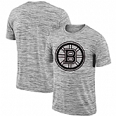 Boston Bruins 2018 Heathered Black Sideline Legend Velocity Travel Performance T-Shirt,baseball caps,new era cap wholesale,wholesale hats